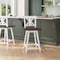 Flash Furniture Gwendolyn Commercial Solid Wood Modern Farmhouse Swivel Counter Height Barstool in Antique Whitewash ES-G1-24-WH-GG - alternate 1